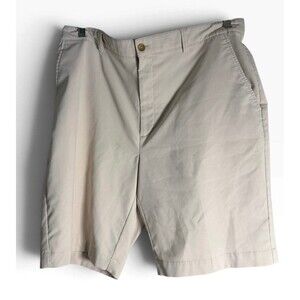 Cutter & Buck Men's Beige Chino Shorts 10" Size 38 Resort Basics Khakis Casual